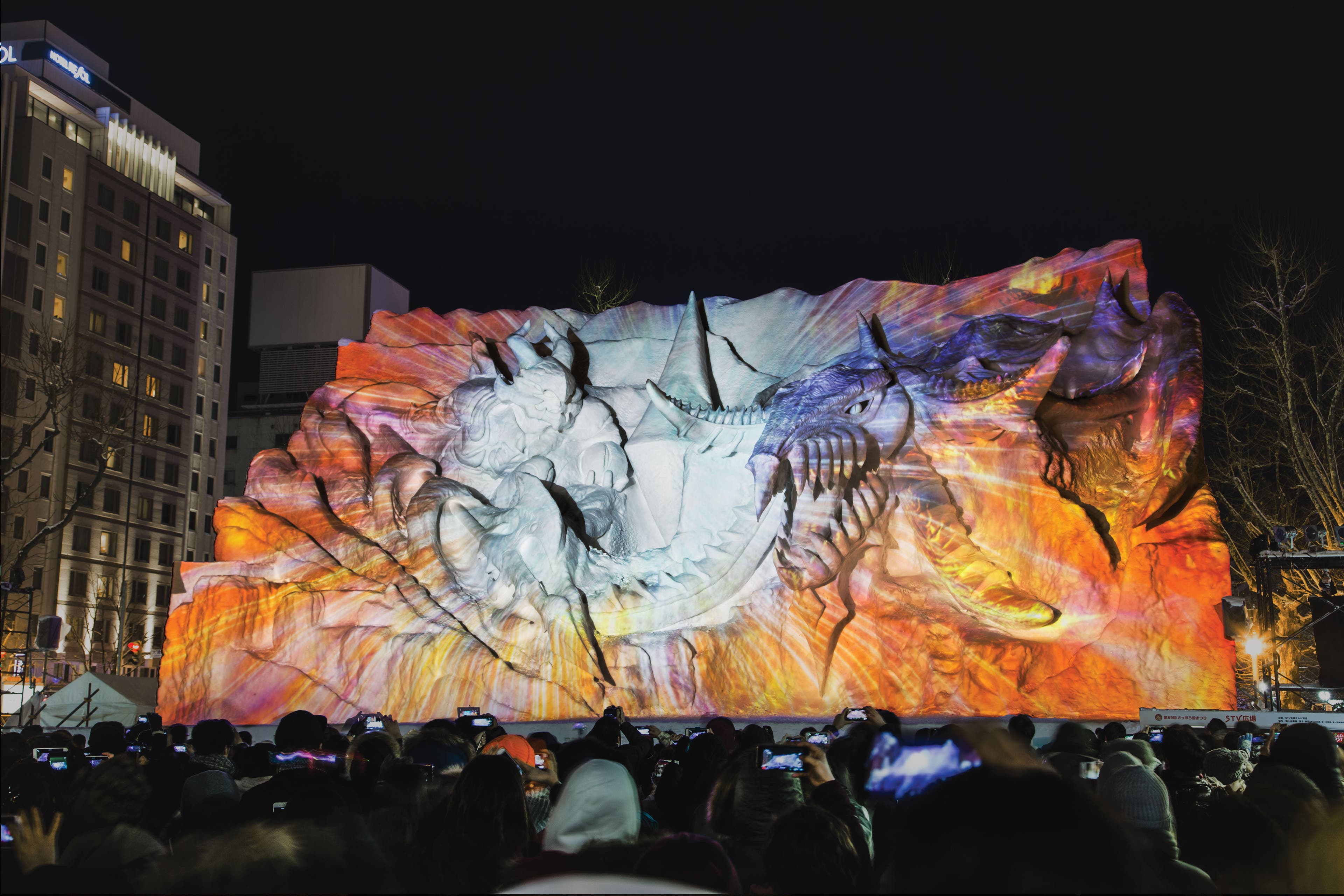 Sapporo Snow Festival Ice Dragon Battle