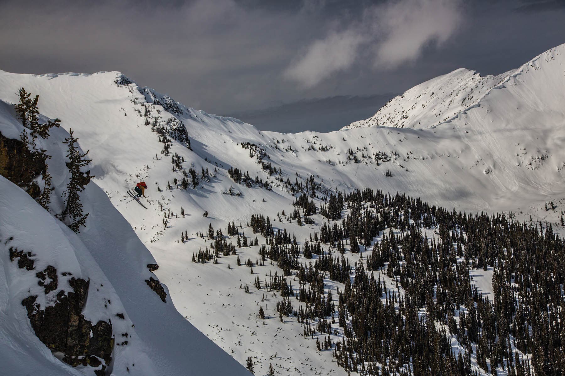Mark Morrison enjoys a bird’s-eye view of the gladed terrain surrounding the Hilda Hut on a particularly clear day