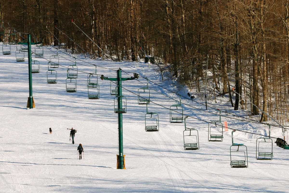 In search of earned turns on the lower slopes of Morse Mountain.