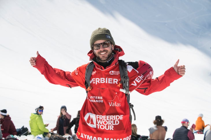 aymar_navarro-c_sagan Aymar Navarro after FWT19 Verbier Xtreme