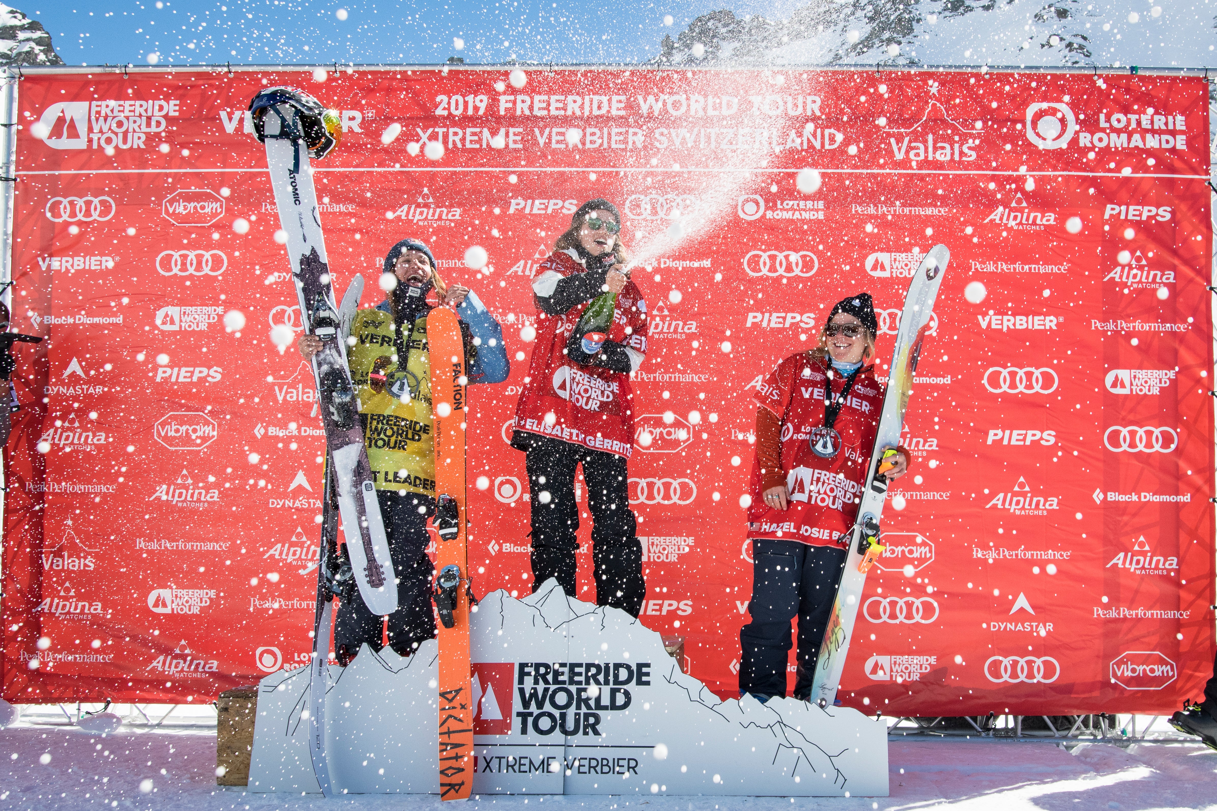"women's verbier podium FWT19"