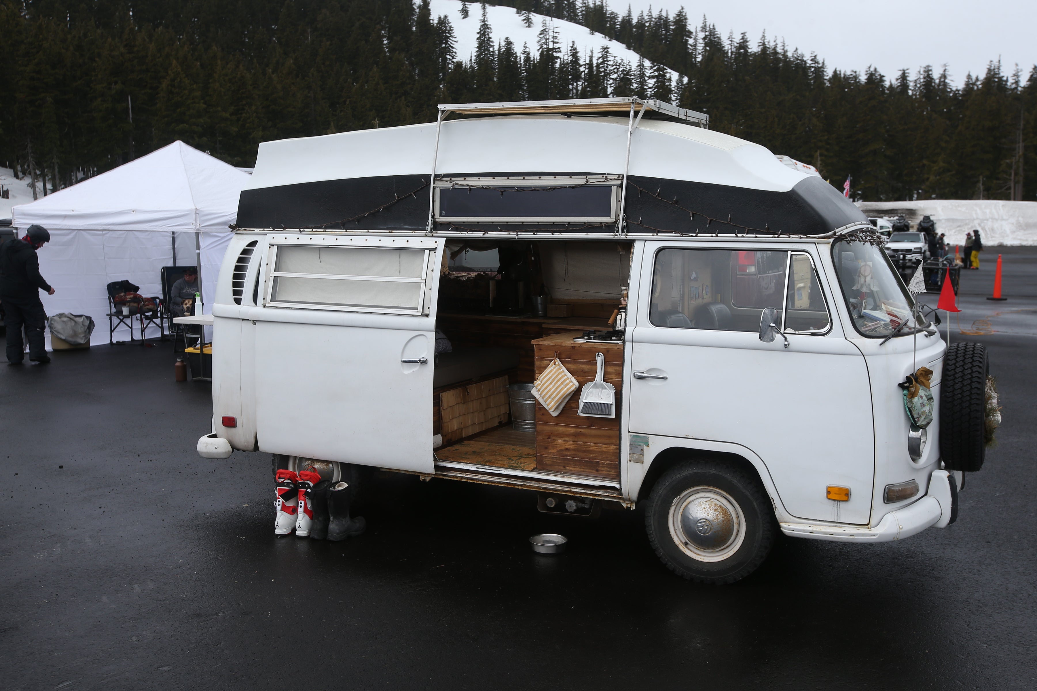 "VanLife goes vintage at Mt. Bachelor"
