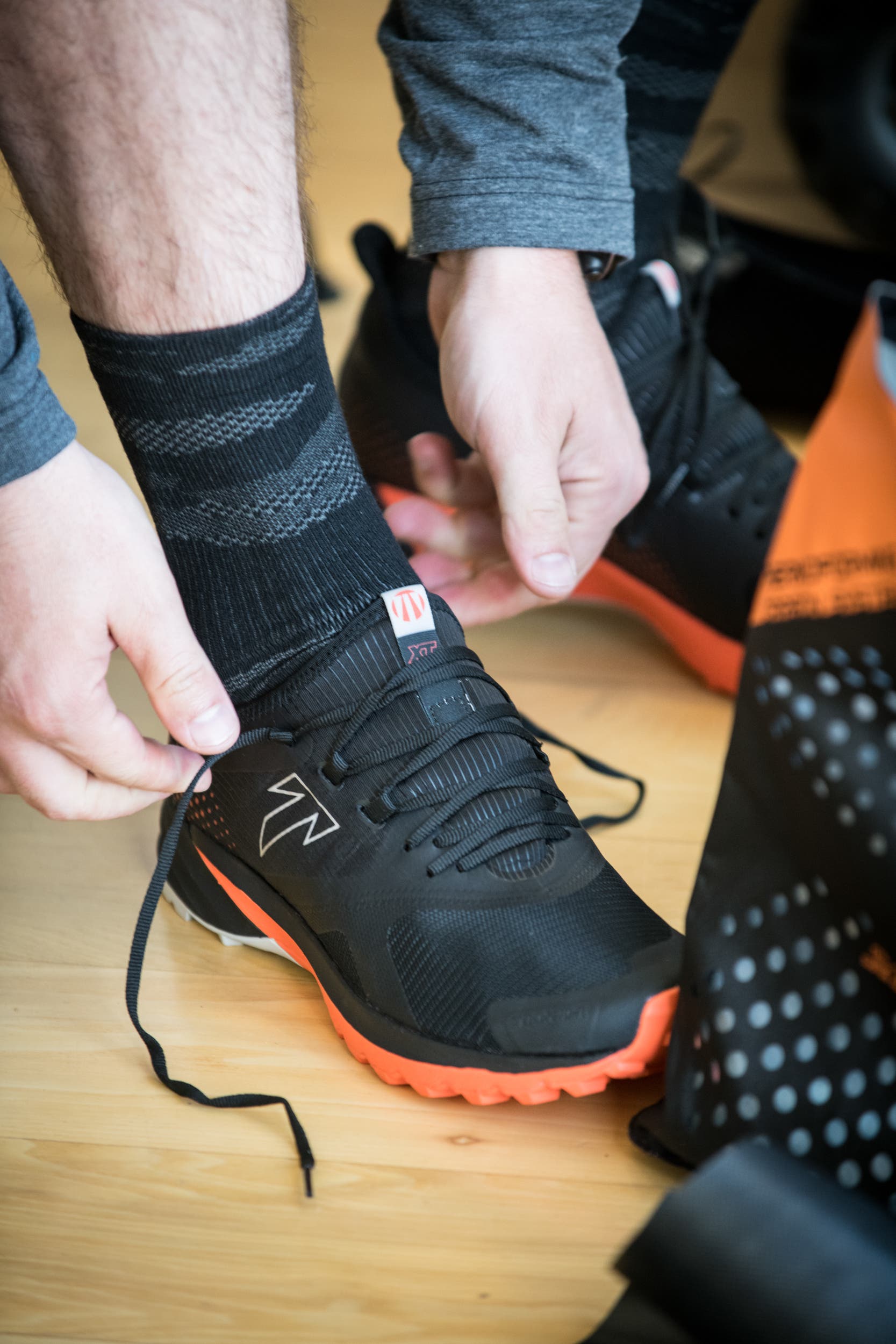 Lacing up the Tecnica Origin