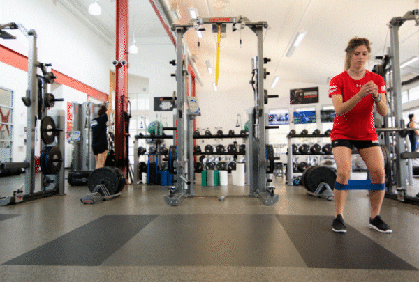 3-18d_bandedlatwalk Banded Lateral Walk Resistance Band Exercise