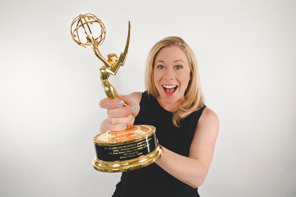 Halley O'Brien Wins Emmy for The Snow Report Show