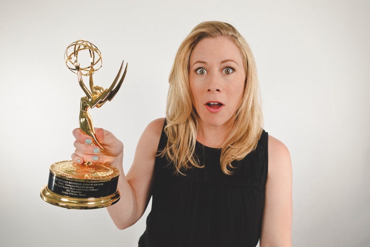 Halley O'Brien Wins Emmy for The Snow Report Show