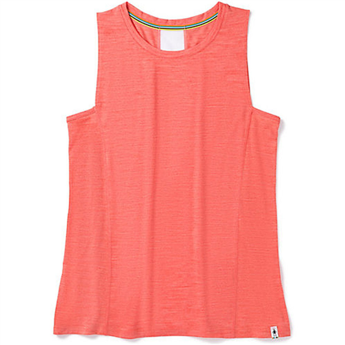 SMTMSTWLRHA Smartwool Women's Merino Sport 150 Tank in Light Habanero Heather