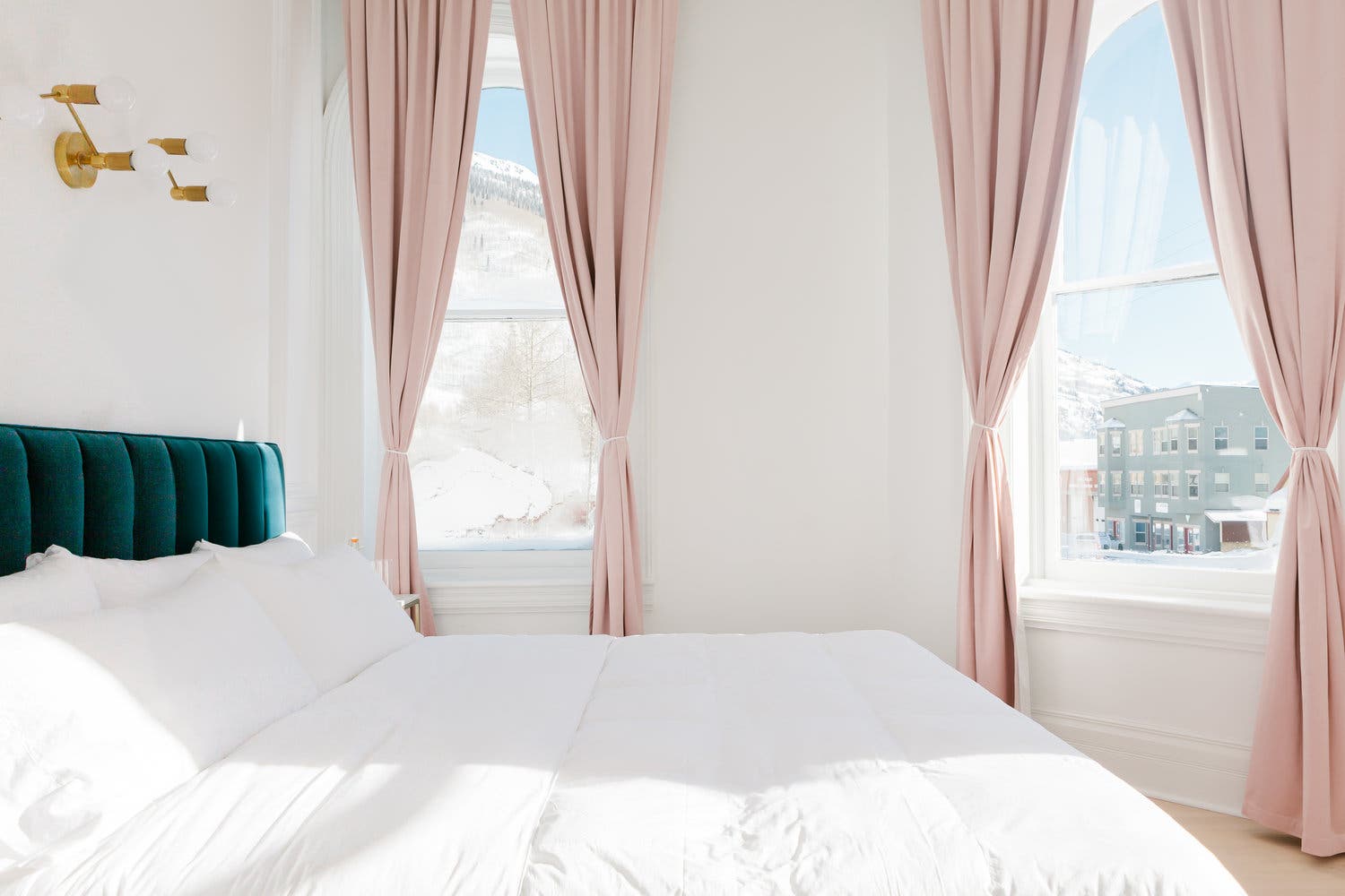 Looking out from the Suite of the Wyman Hotel in Silverton, Colo.