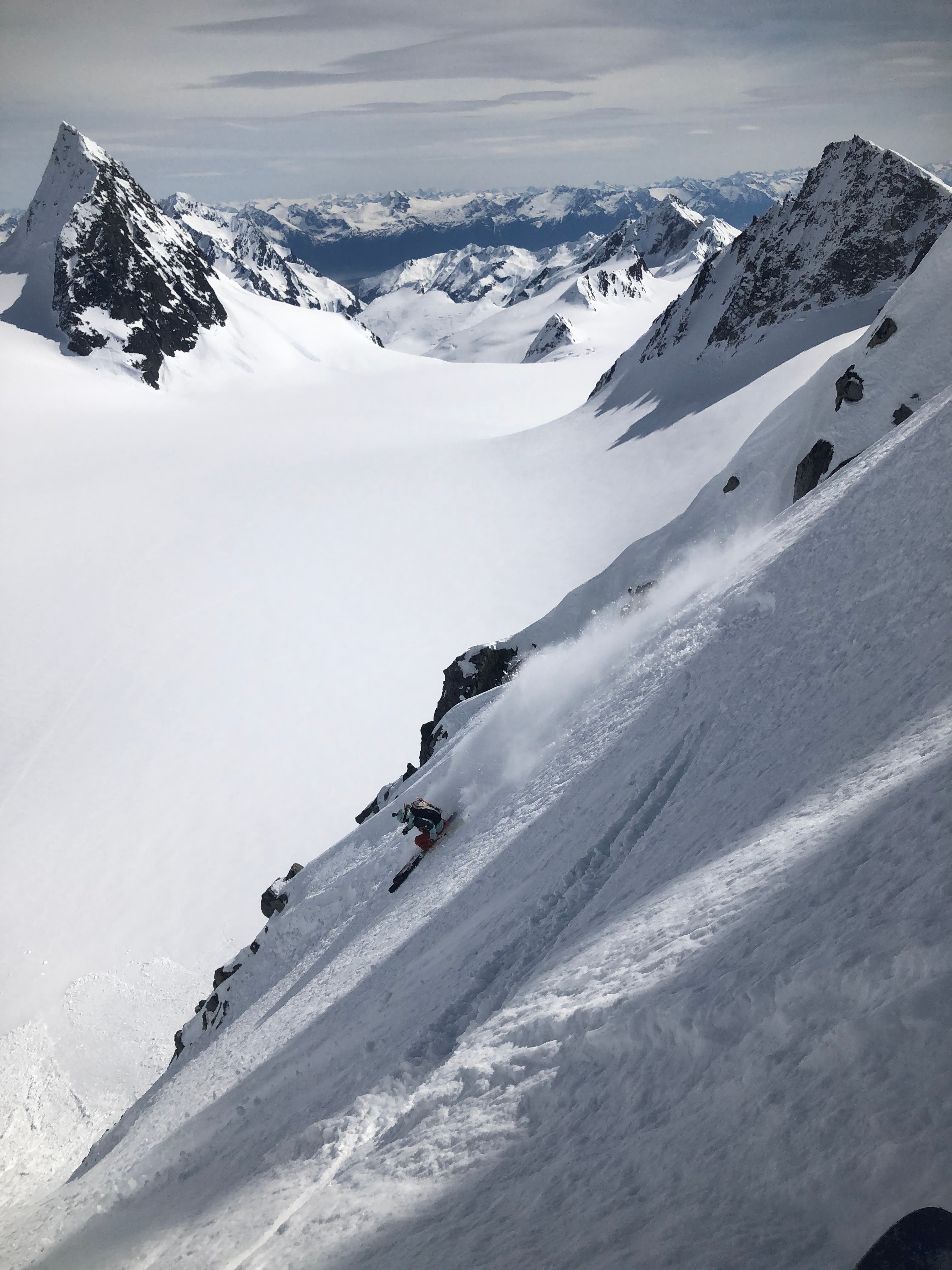 McKenna Peterson skiing in AK