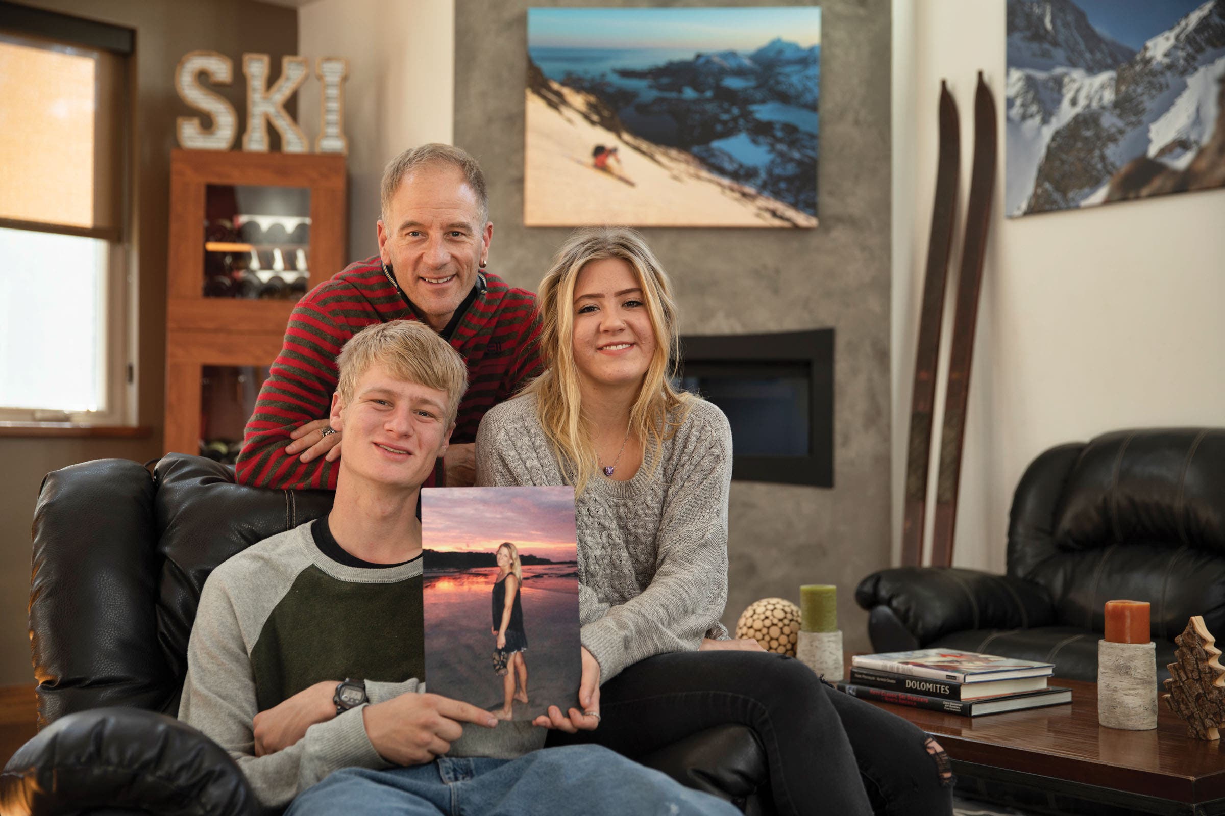 Sven Brunso with daughter Aspen and son Stowe.