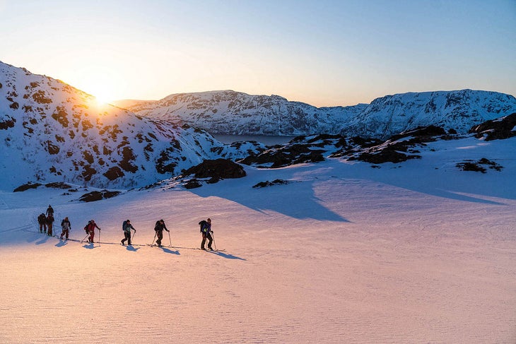 A ski tour through Norway's Fjords.