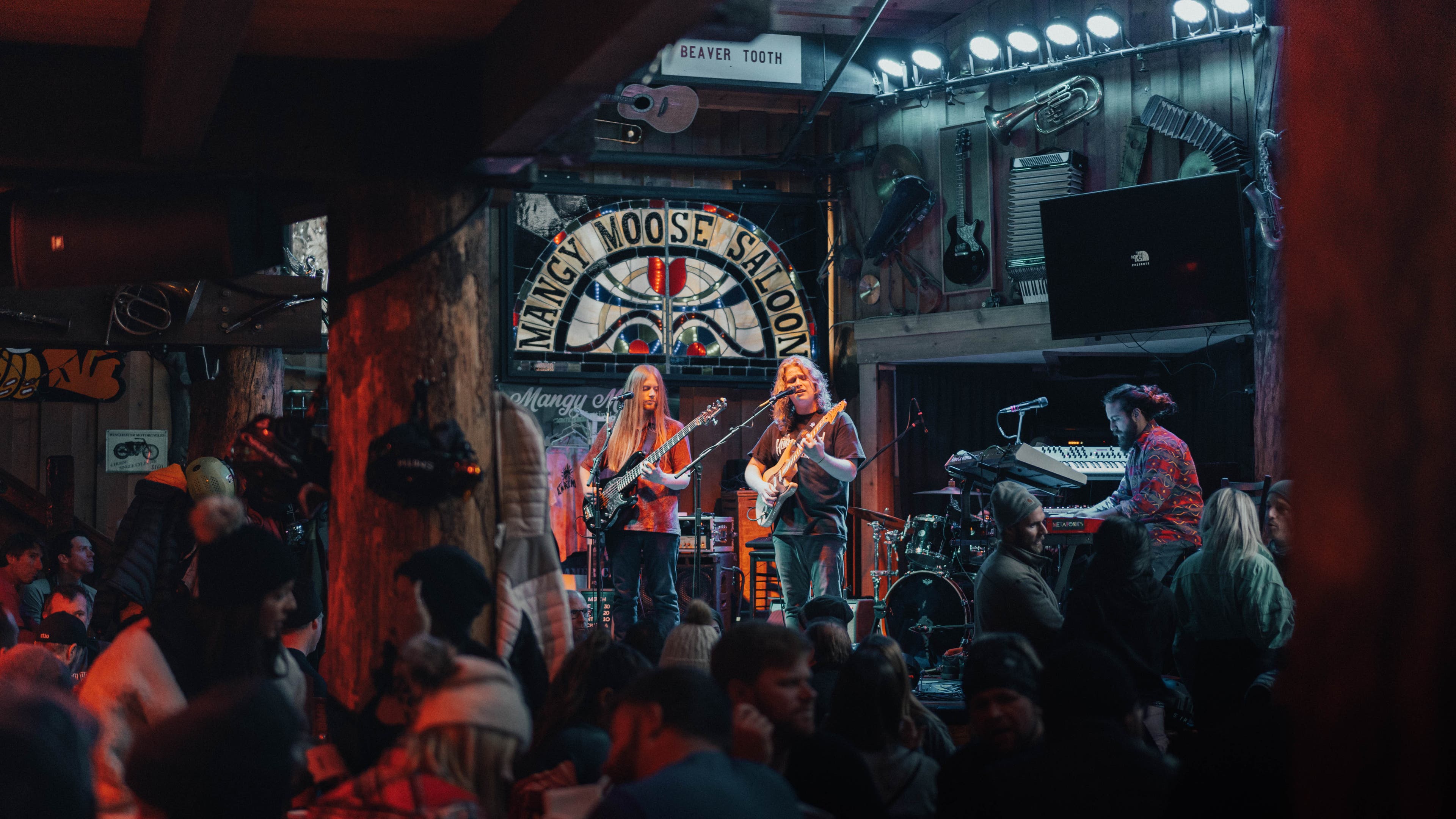 Band playing the Mangy Moose