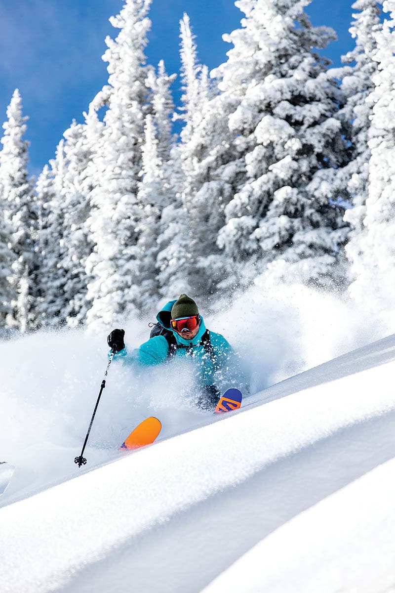 Coffey skiing in Aspen