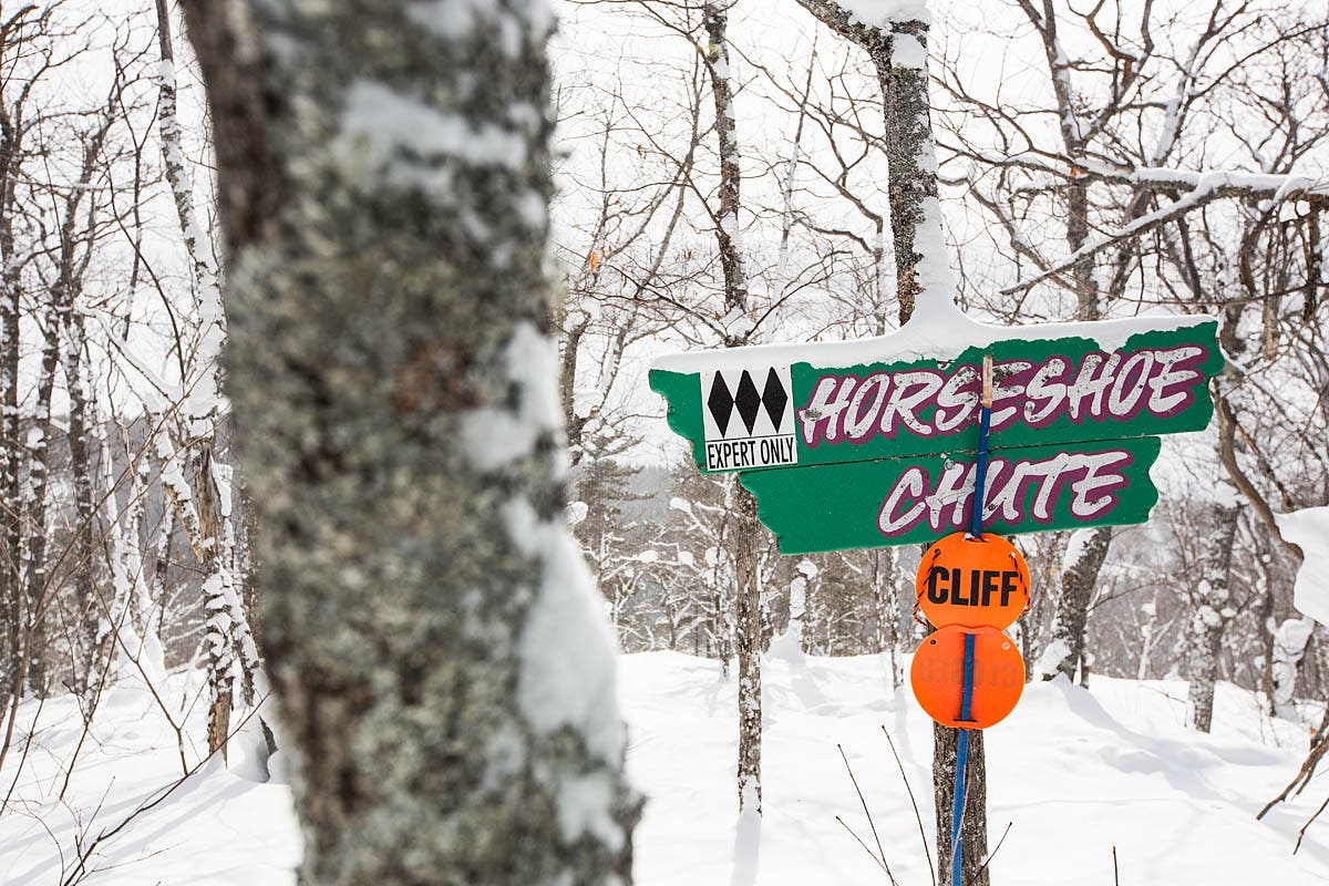 The extreme backcountry zone in Mt. Bohemia