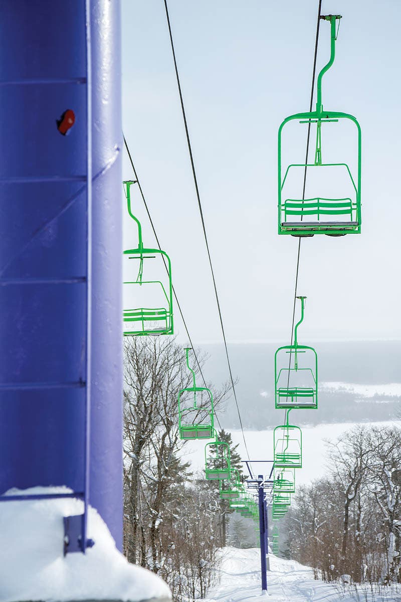 Mt. Bohemia's double chair