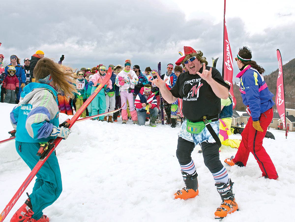 SKI0120-IND-20-Cannon 80's Day at Cannon Mountain N.H.