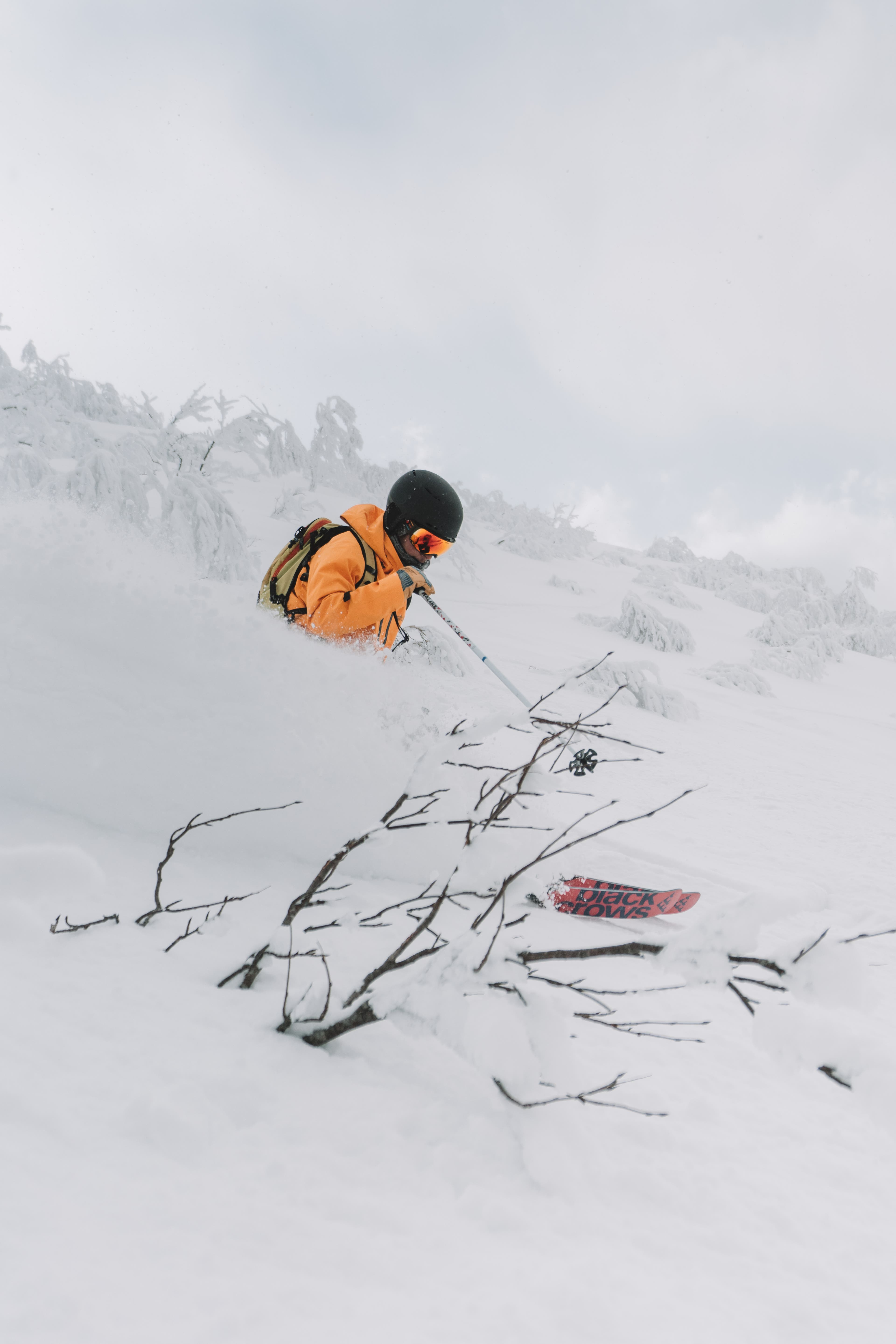 Kris Roller skiing at Niseko