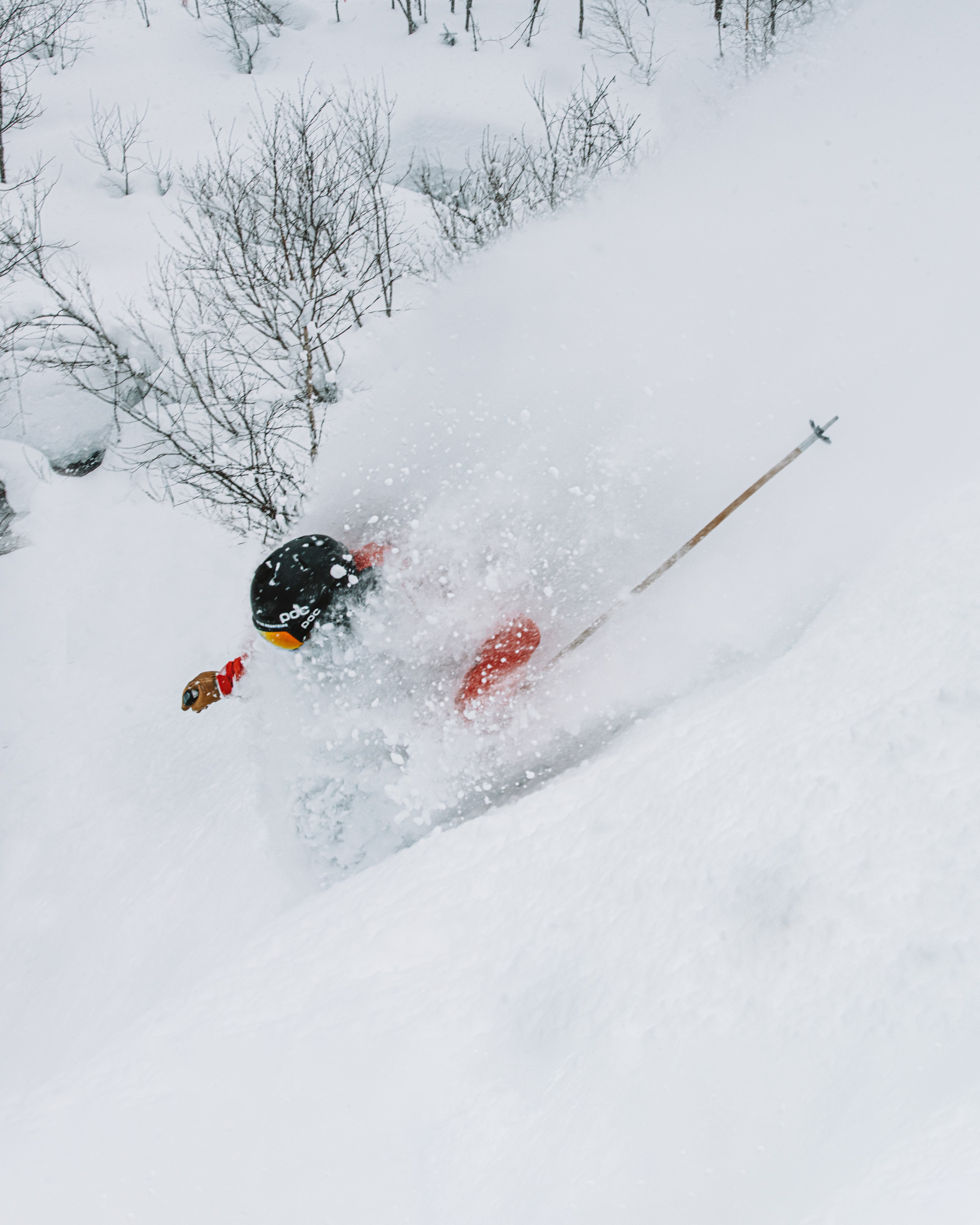 Dan Sherman skis deep powder in Rusutsu