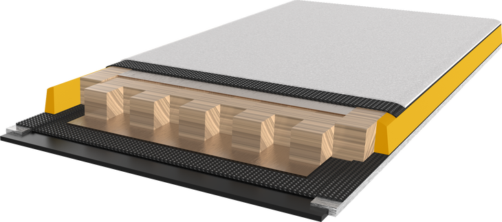 SLAYr G3 Slayr Ski core construction features 45 degree angles to add torsional rigidity