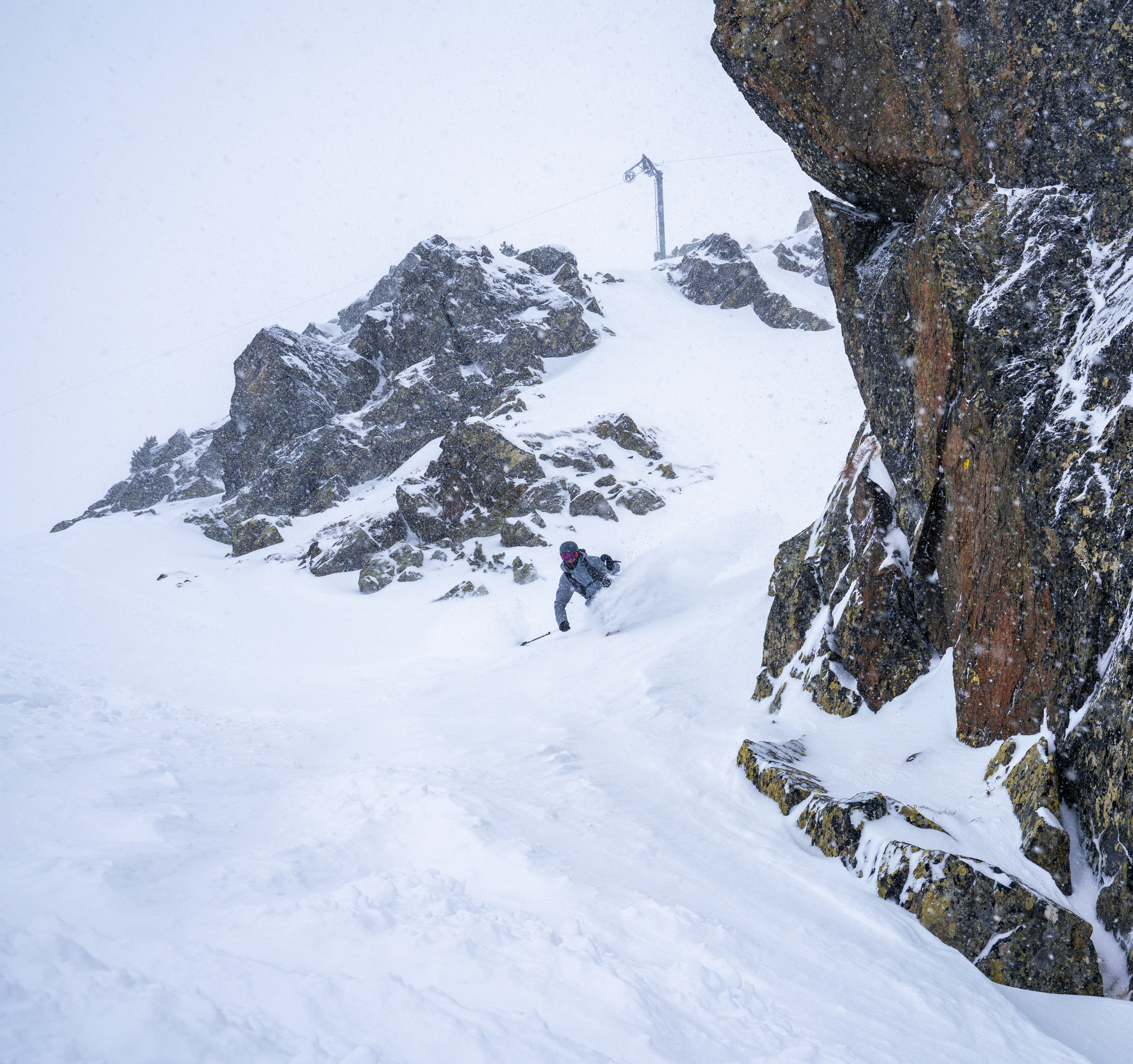 Skiing at Les Grand Montets