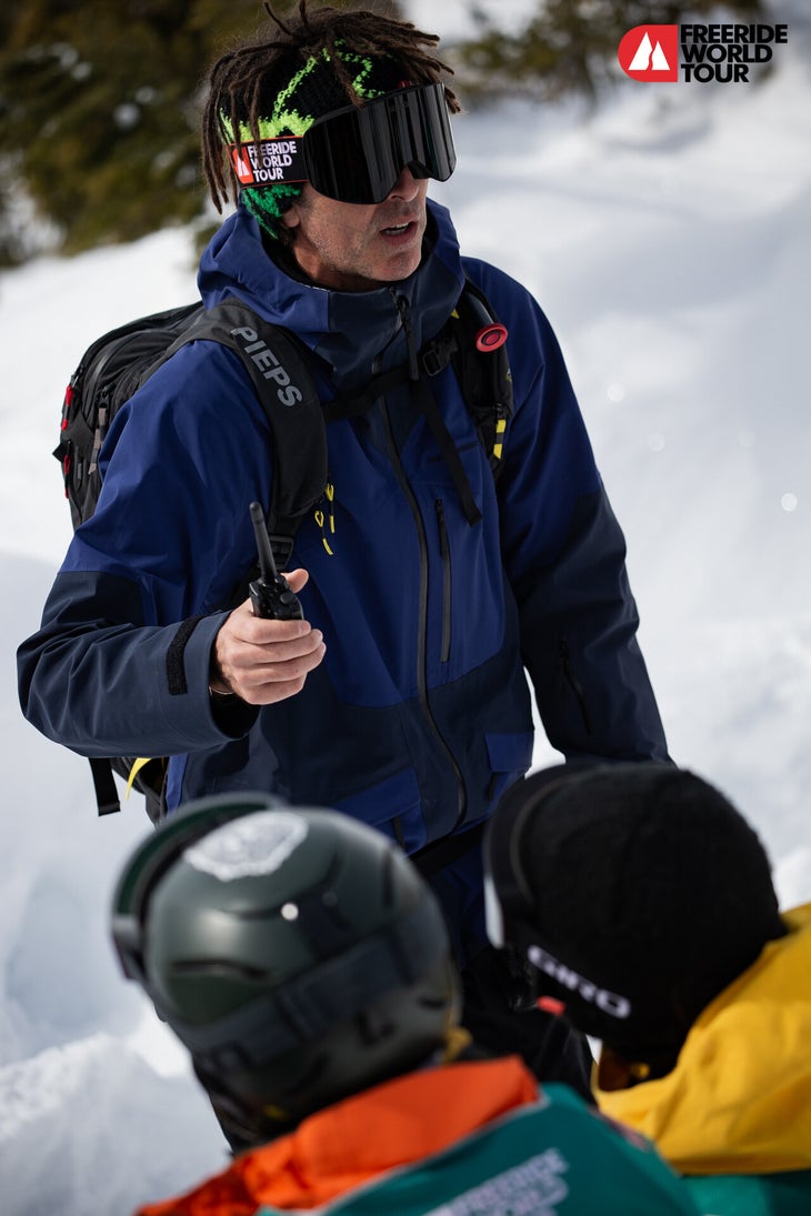 image1 FWT Commissioner and Head Judge, Lolo Besse, shares a radio update from mountain guides about conditions in the venue in Hakuba, Japan.