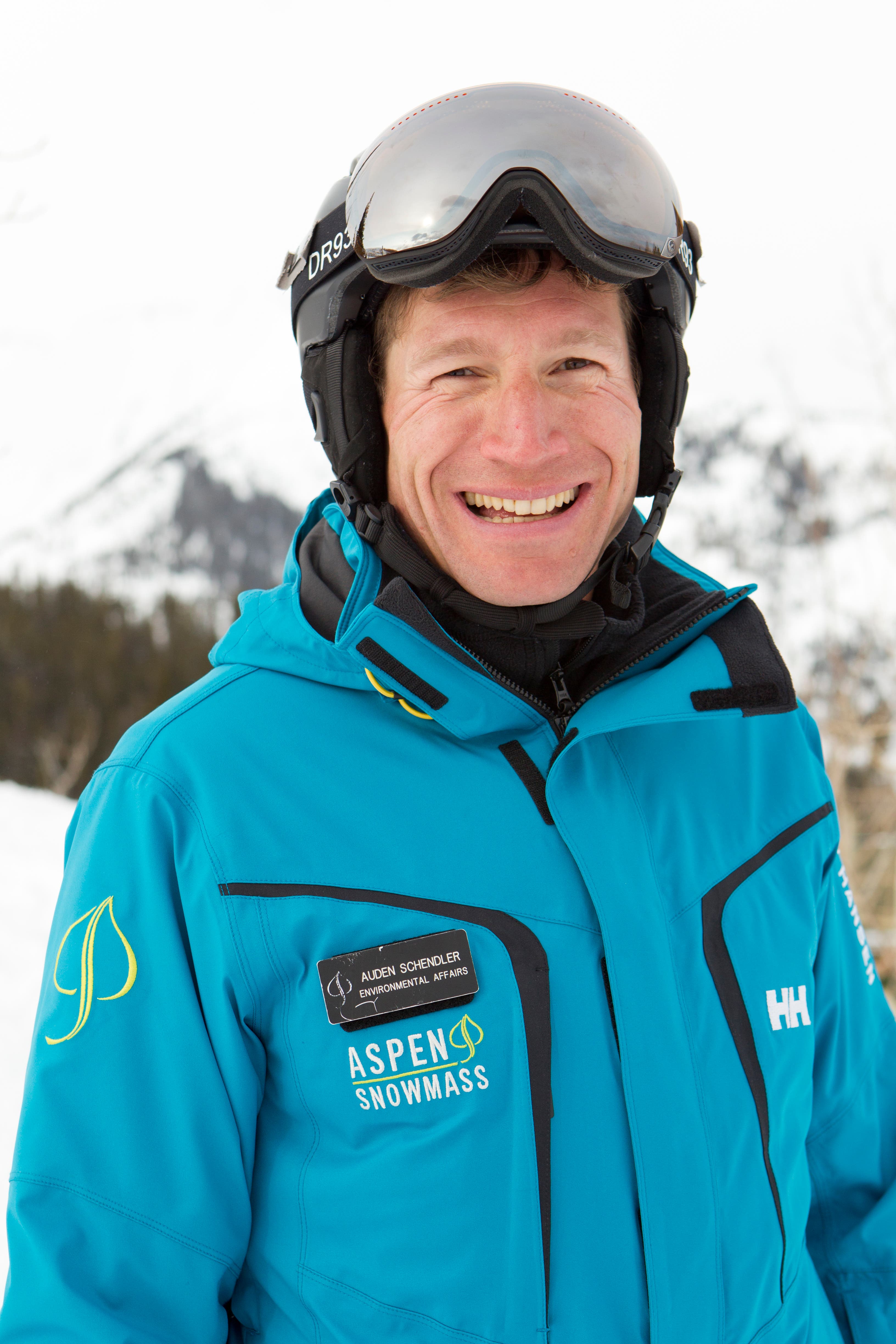Auden Schendler on snow portrait