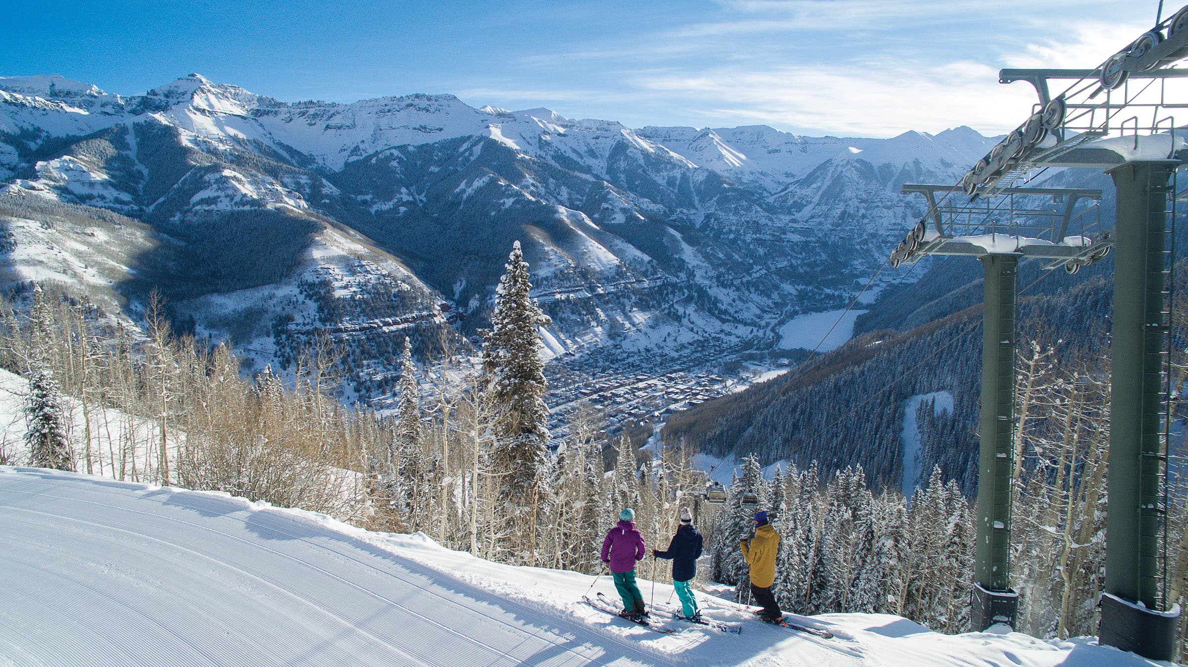 SKI1016_RGW8_TellurideSchreckengost Looking down on Telluride