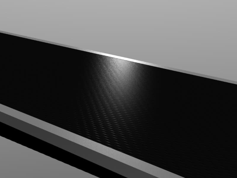 Example of freshly structured ski base