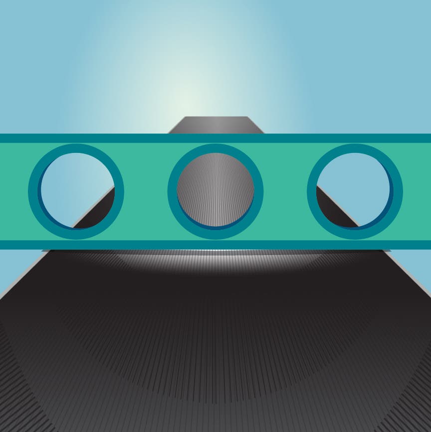 TuningBaseShape_MidLow Illustration of a concave ski base