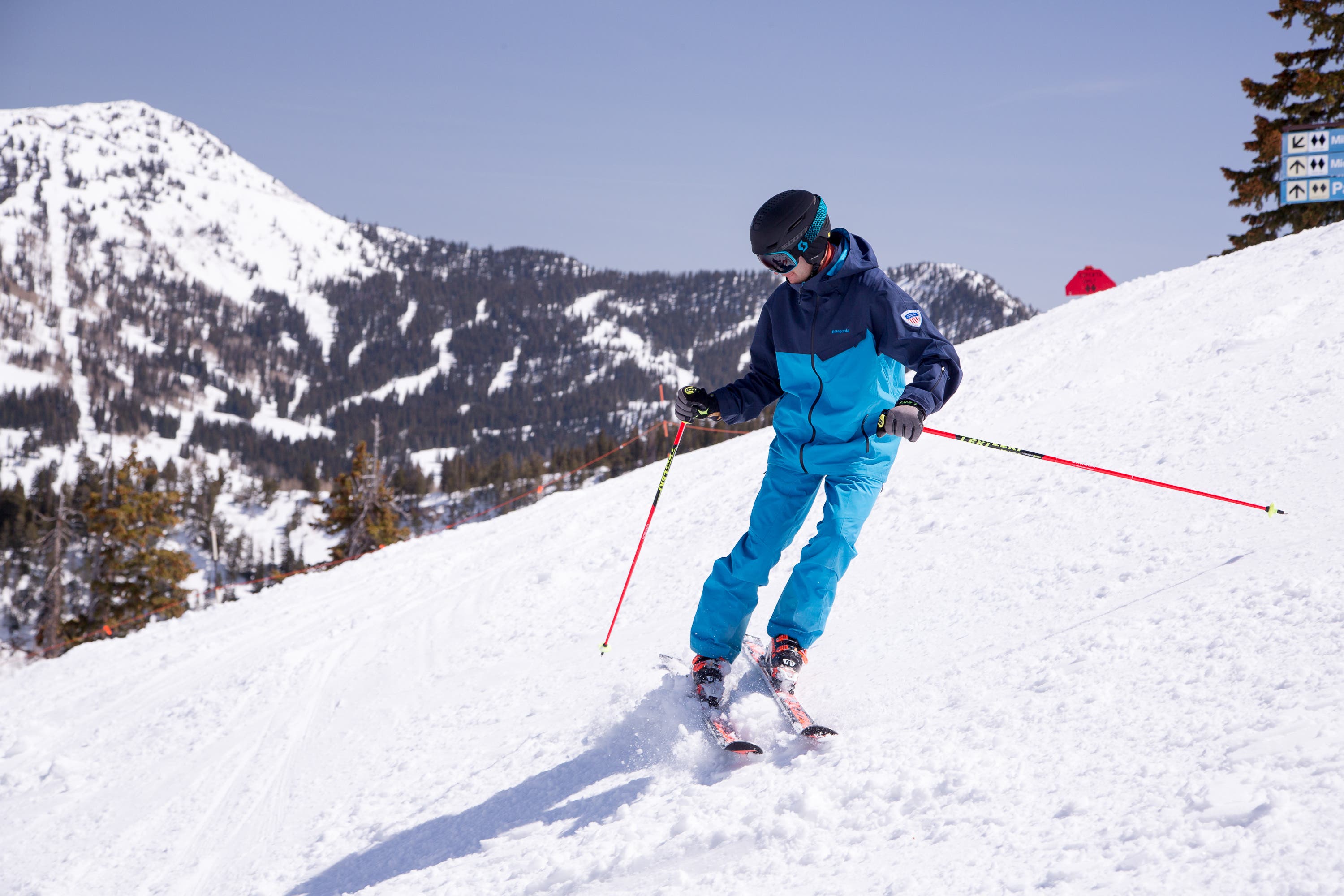 Pivot slip drill: Practice sliding down the hill within a narrow corridor just on one side.