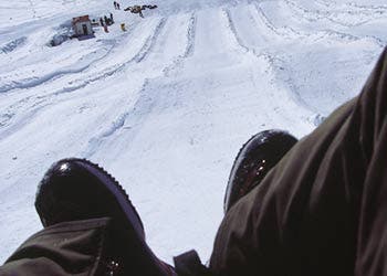 The beautiful base lodge in Falls Creek, Australia.