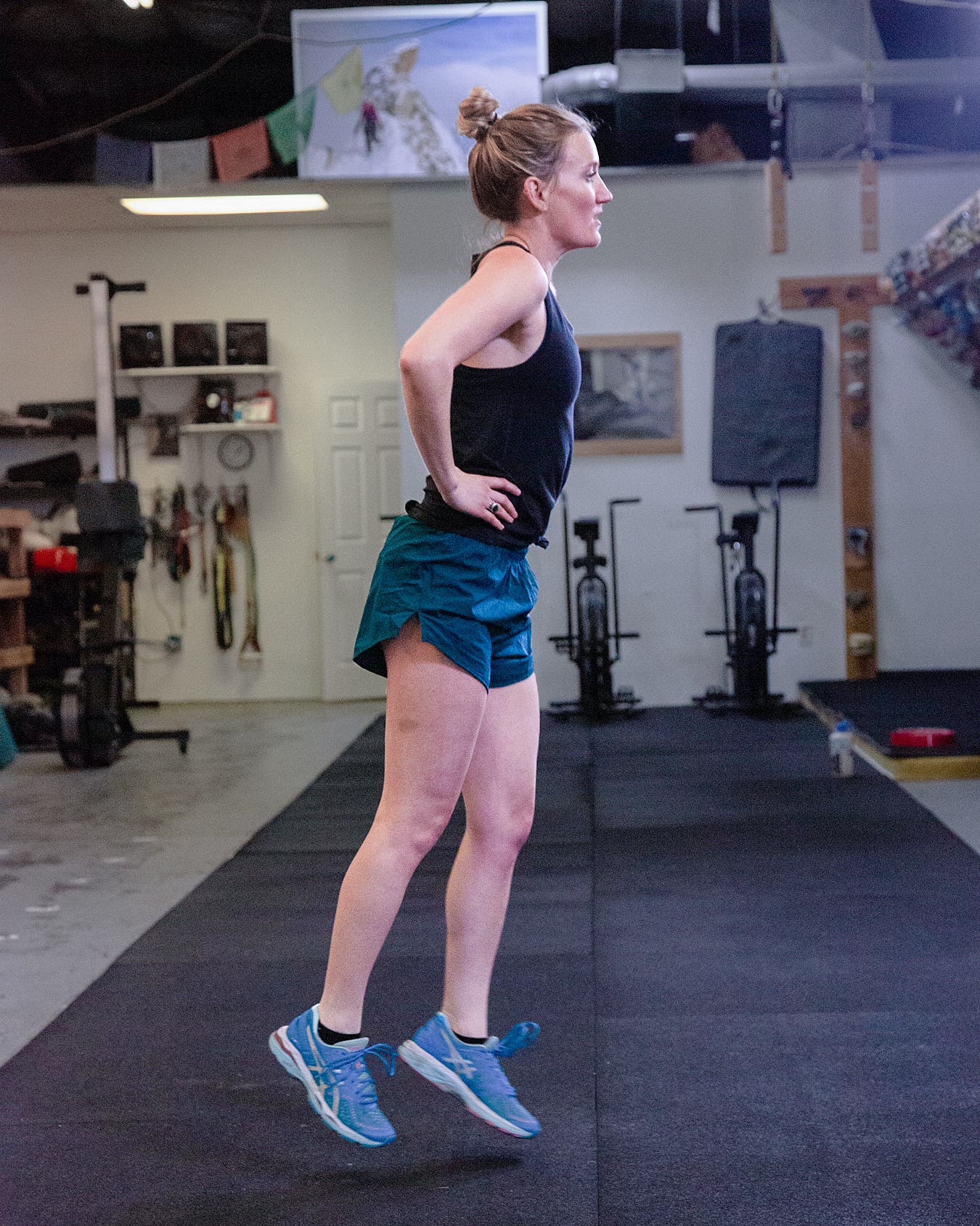 Plyometric move for skiers: jumping lunges