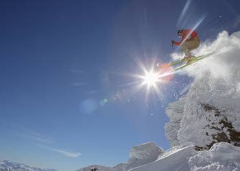 Chris Hocking takes a video of the Whites while still on skis. Donate Here