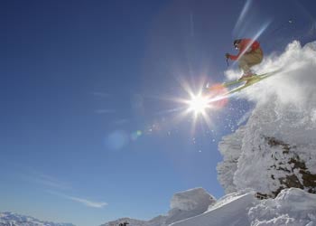 Now that's talent! Chris Hocking takes a video of the Whites while still on skis. Donate Here