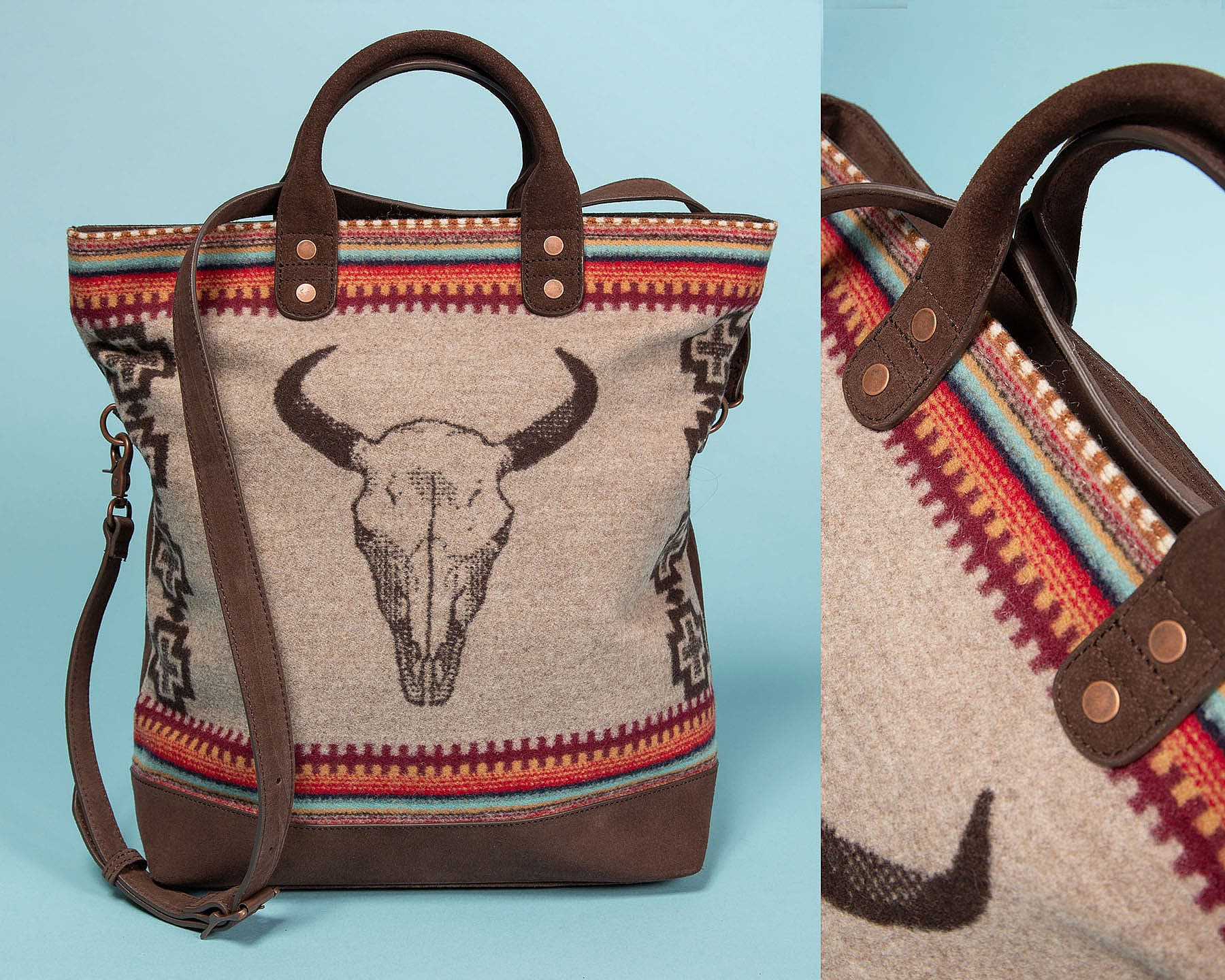 Ski-WesternStyle-PendletonAmericanWestLongTote-byKeriBascetta Pendleton American West Long Tote