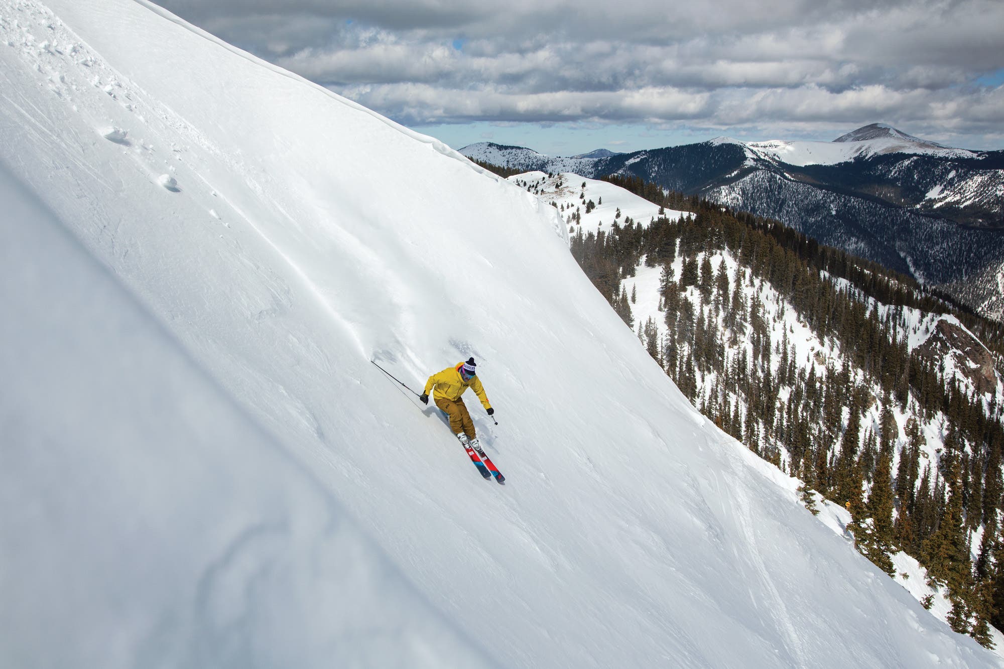SKI Tester Mike Britt at SKI Test 2020 in Taos, NM