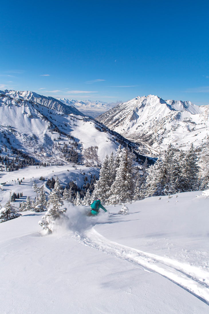 Backcountry skiing in Little Cottonwood Canyon