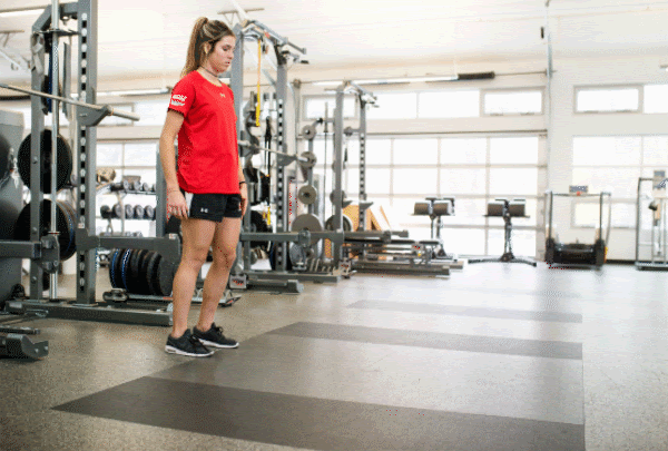 Athlete performs World's Greatest Stretch