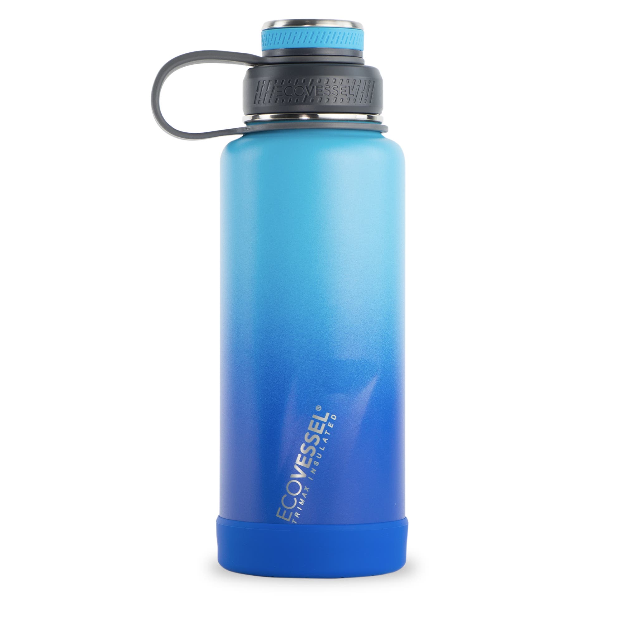 EcoVessel Boulder Water bottle in blue
