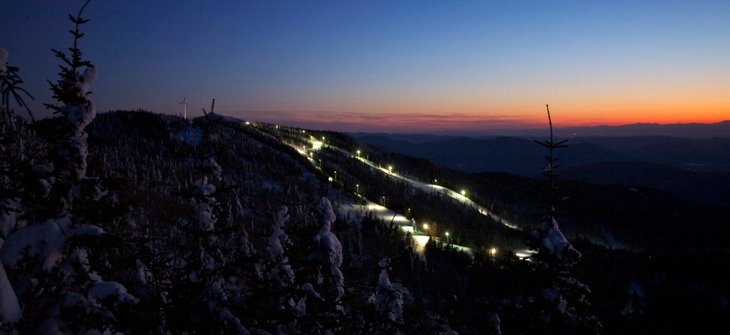 Bolton Valley night skiing