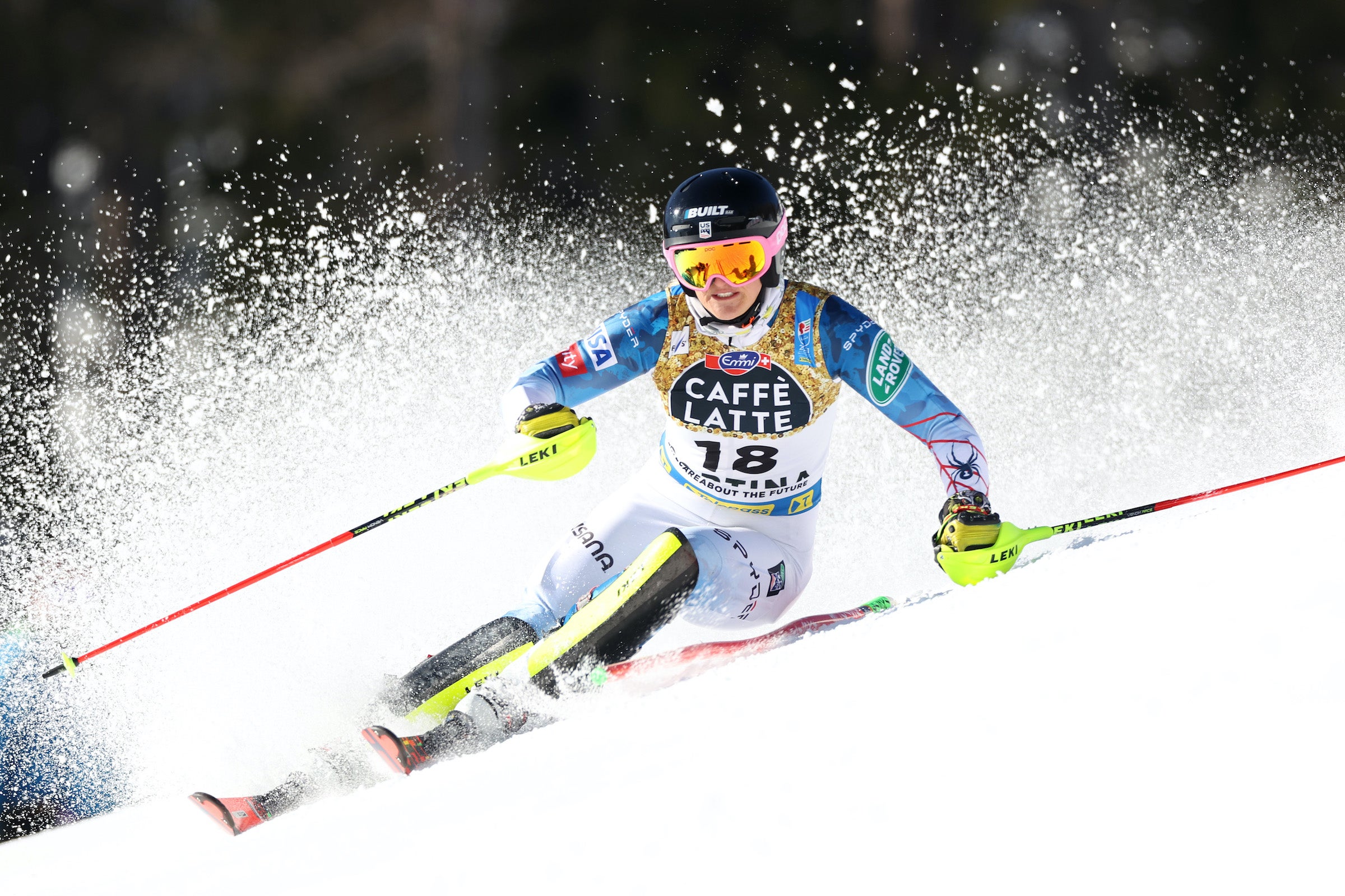 Paula Moltzan races in Cortina World Championship