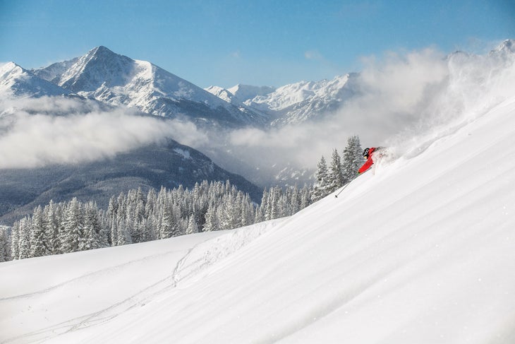 Skier in Vail Back Bowls