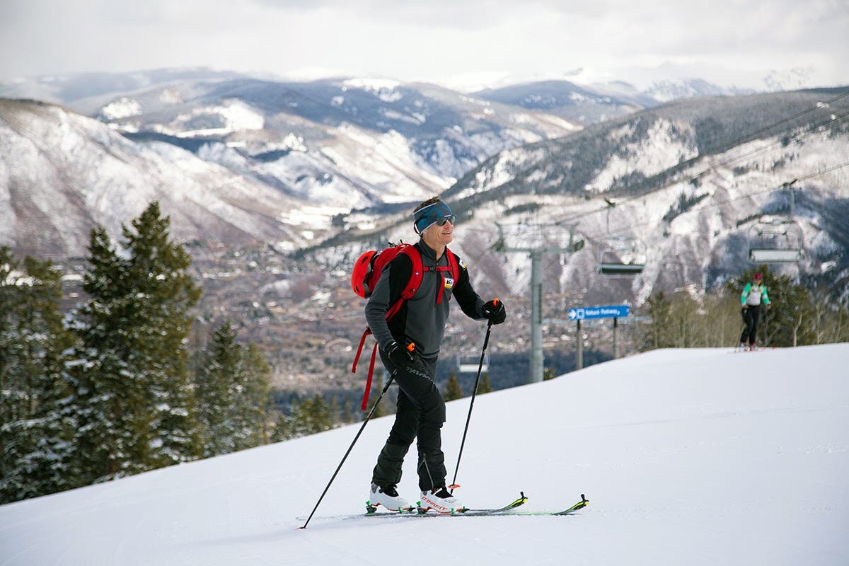 Ski touring at Aspen Snowmass