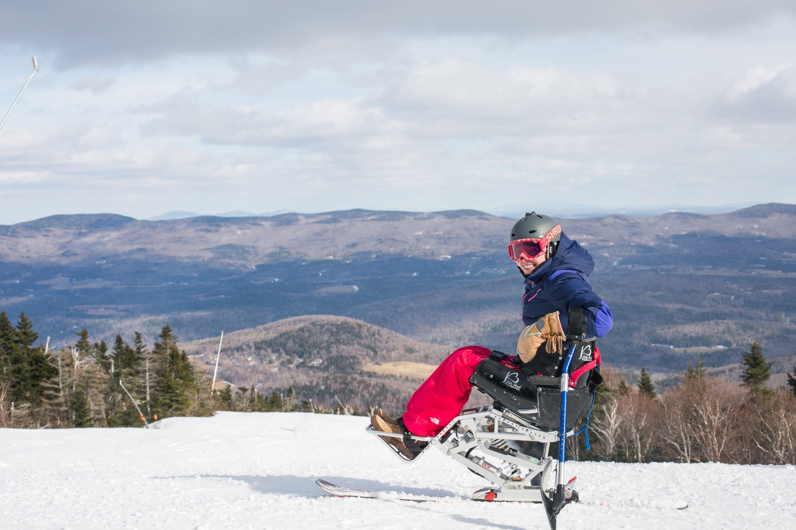 Kelly Brush monoski scenic