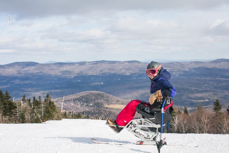 Kelly Brush monoski scenic
