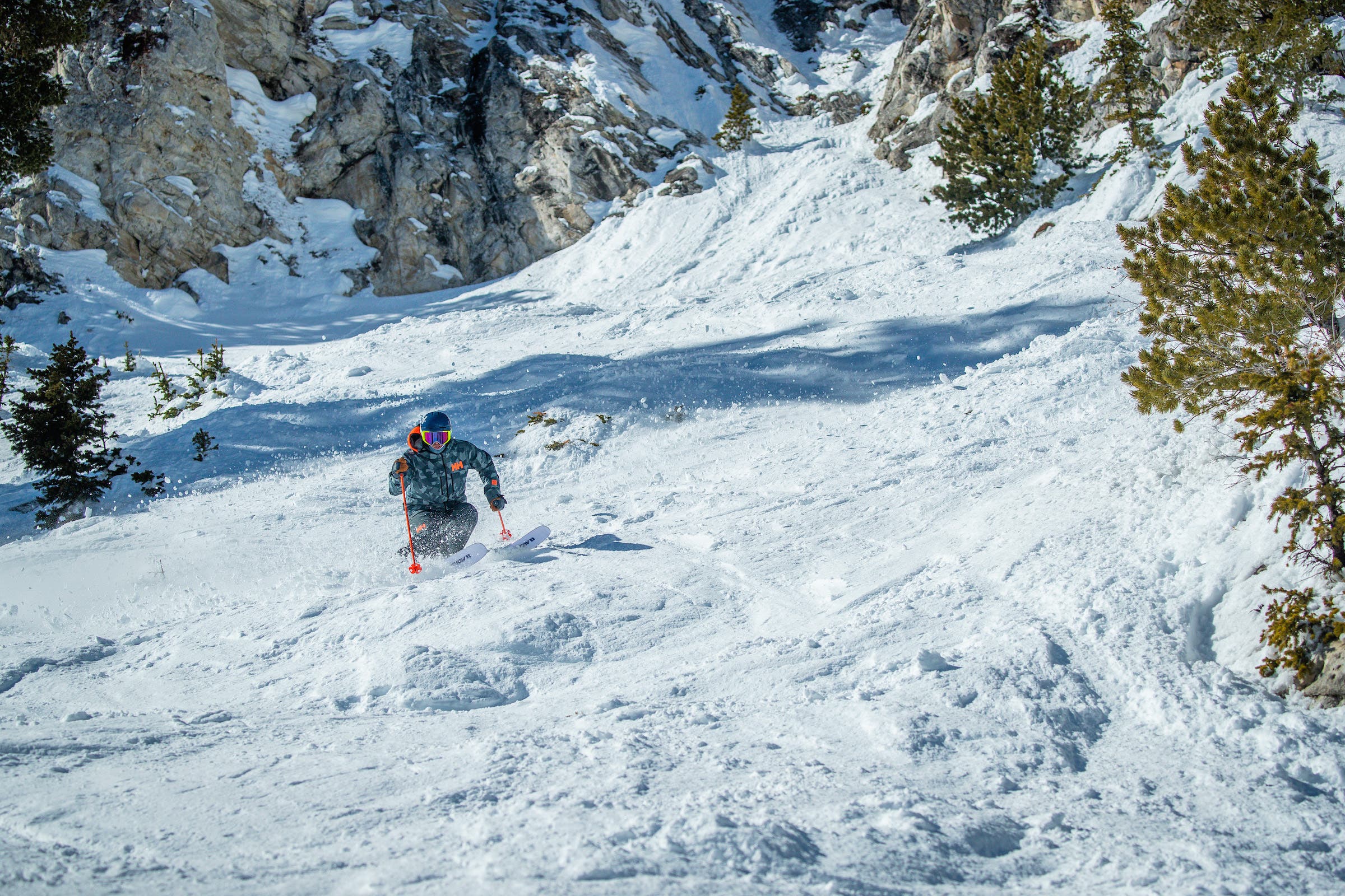 Skier tests how forgiving skis are in crud