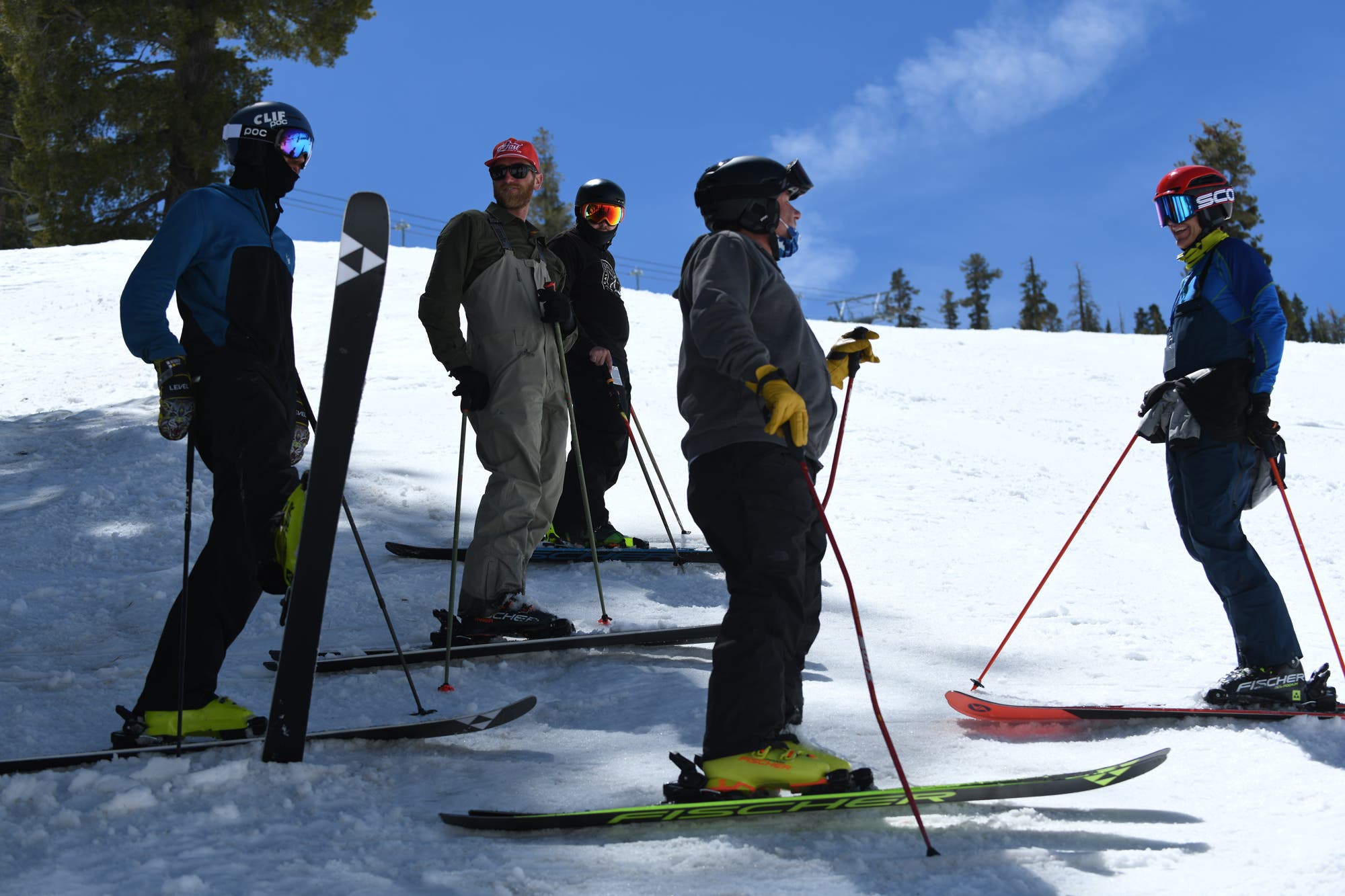 Fischer testing crew at Alpine Meadows