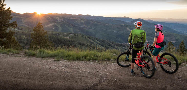 Deer Valley twilight biking