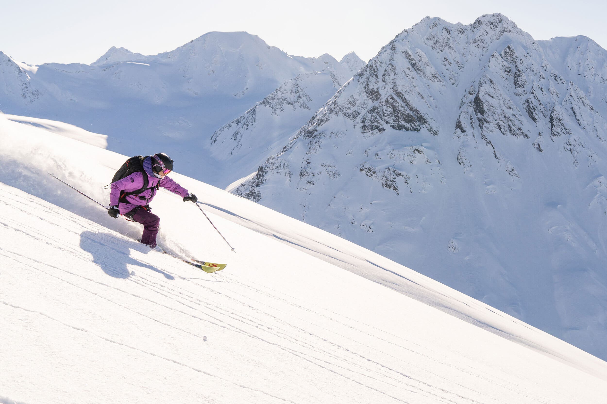 Ingrid Backstrom tackles the steeps in Alaska