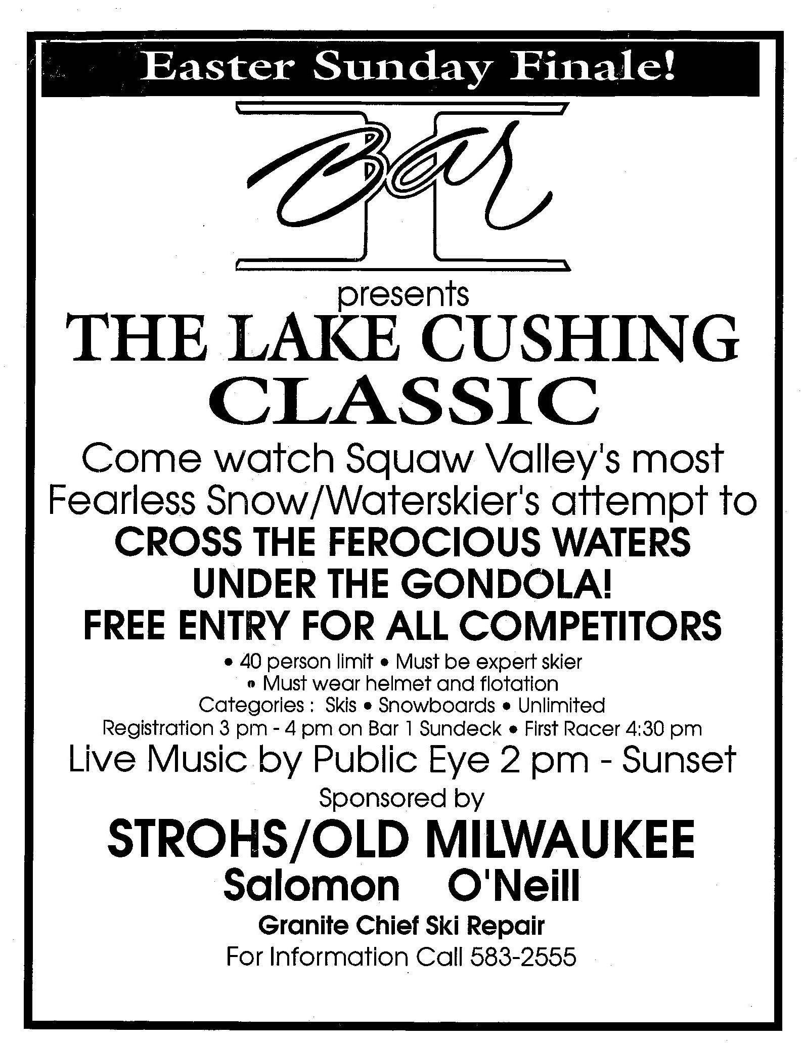 Original Cushing Crossing event flyer
